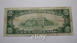 $10 1929 Hoosick Falls New York NY National Currency Bank Note Bill #2471 RARE