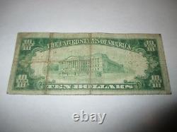 $10 1929 Hudson South Dakota SD National Currency Bank Note Bill Ch. #7335 FINE