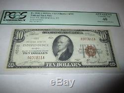 $10 1929 Independence Kansas KS National Currency Bank Note Bill #4592 XF40