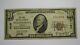 $10 1929 Independence Missouri Mo National Currency Bank Note Bill Ch. #4157 Vf