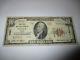 $10 1929 Itasca Texas Tx National Currency Bank Note Bill! Ch. #4461 Fine Rare