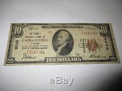 $10 1929 Jacksonville Florida FL National Currency Bank Note Bill Ch. #9049 Fine