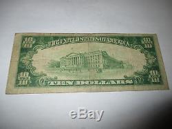 $10 1929 Jacksonville Florida FL National Currency Bank Note Bill Ch. #9049 Fine