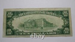 $10 1929 Jersey City New Jersey NJ National Currency Bank Note Bill Ch. #1182