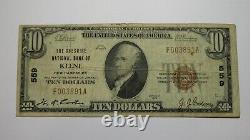 $10 1929 Keene New Hampshire NH National Currency Bank Note Bill Ch. #559 FINE