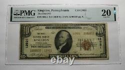 $10 1929 Kingston Pennsylvania PA National Currency Bank Note Bill #12921 VF20