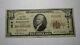$10 1929 Kirkwood Illinois Il National Currency Bank Note Bill Ch. #2313 Fine