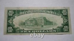 $10 1929 Lafayette Indiana IN National Currency Bank Note Bill! Ch. #11148 VF+