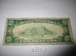 $10 1929 Lake Forest Illinois IL National Currency Bank Note Bill! #8937 FINE