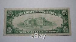 $10 1929 Lake Geneva Wisconsin WI National Currency Bank Note Bill Ch. #5592 VF+