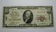 $10 1929 Lakewood New Jersey Nj National Currency Bank Note Bill Ch. #7291 Vf