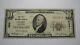 $10 1929 Laurel Mississippi Ms National Currency Bank Note Bill Ch. #6681 Fine