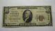 $10 1929 Lawrence Massachusetts Ma National Currency Bank Note Bill! Ch. #1014