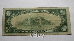 $10 1929 Lawrence Massachusetts MA National Currency Bank Note Bill! Ch. #1014