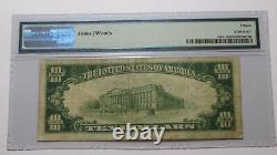 $10 1929 Lawton Oklahoma OK National Currency Bank Note Bill #5753 PMG Fort Sill