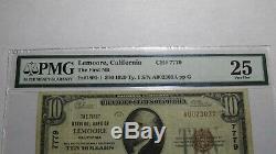 $10 1929 Lemoore California CA National Currency Bank Note Bill Ch. #7779 VF25