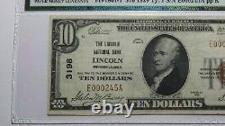 $10 1929 Lincoln Pennsylvania PA National Currency Bank Note Bill Ch. #3198 VF35