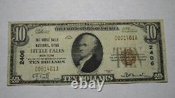 $10 1929 Little Falls New York NY National Currency Bank Note Bill! #2406 FINE