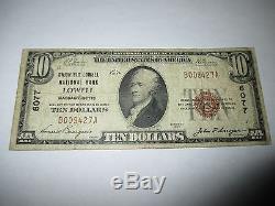 $10 1929 Lowell Massachusetts MA National Currency Bank Note Bill! Ch #6077 Fine