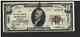 $10 1929 Meridian Mississippi Ms National Currency Bank Note Ch. #13551 Nt0133