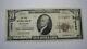 $10 1929 Marine Illinois Il National Currency Bank Note Bill! Ch. #10582 Vf