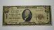 $10 1929 Marion Center Pennsylvania Pa National Currency Bank Note Bill Ch #7819