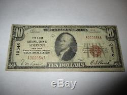 $10 1929 Marion New York NY National Currency Bank Note Bill Ch. #10546 FINE