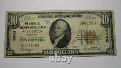 $10 1929 Matawan New Jersey NJ National Currency Bank Note Bill Ch. #6440 RARE