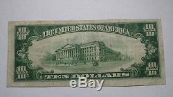 $10 1929 McConnelsville Ohio OH National Currency Bank Note Bill! Ch. #5259 VF