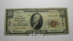 $10 1929 Medford Oregon OR National Currency Bank Note Bill Charter #7701 RARE