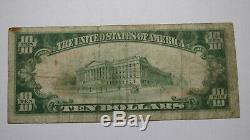 $10 1929 Meriden Connecticut CT National Currency Bank Note Bill! Ch. #720 RARE