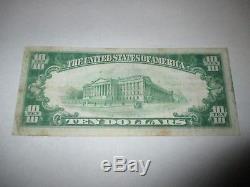 $10 1929 Meriden Connecticut CT National Currency Bank Note Bill! Ch. #720 VF++