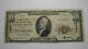 $10 1929 Miami Beach Florida Fl National Currency Bank Note Bill! Ch #12047 Fine