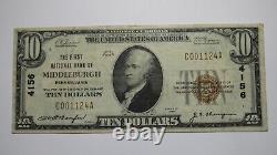 $10 1929 Middleburgh Pennsylvania PA National Currency Bank Note Bill #4156 VF