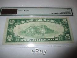 $10 1929 Milbank South Dakota SD National Currency Bank Note Bill #13407 VF30