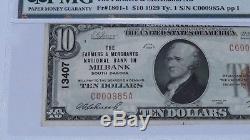 $10 1929 Milbank South Dakota SD National Currency Bank Note Bill #13407 XF! PMG