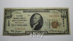 $10 1929 Montgomery Pennsylvania PA National Currency Bank Note Bill Ch. #5574