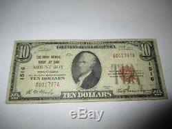 $10 1929 Mount Joy Pennsylvania PA National Currency Bank Note Bill #1516 Fine