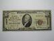 $10 1929 Mount Union Pennsylvania National Currency Bank Note Bill #10206 Fine