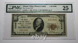 $10 1929 Mount Union Pennsylvania PA National Currency Bank Note Bill 10206 VF25