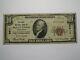 $10 1929 Mount Union Pennsylvania Pa National Currency Bank Note Bill #6411 Fine