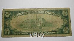 $10 1929 Mt. Sterling Kentucky KY National Currency Bank Note Bill #2185 Mount