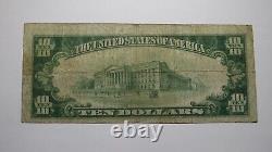 $10 1929 Muskegon Michigan MI National Currency Bank Note Bill Ch. #4398 FINE