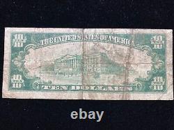 $10 1929 National Bank Note Spokane WA Bill Currency Charter # 13331