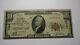 $10 1929 National City Illinois Il National Currency Bank Note Bill #12991 Fine