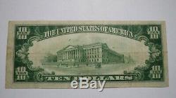 $10 1929 National City Illinois IL National Currency Bank Note Bill #12991 VF