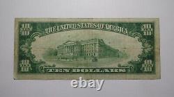 $10 1929 Nebraska City Nebraska National Currency Bank Note Bill Ch. #1417 FINE+