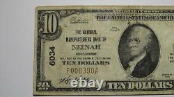 $10 1929 Neenah Wisconsin WI National Currency Bank Note Bill Ch. #6034 RARE