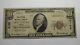 $10 1929 New Albany Indiana In National Currency Bank Note Bill! Ch. #2166 Fine