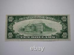 $10 1929 New Brunswick New Jersey National Currency Bank Note Bill Ch. #587 VF++